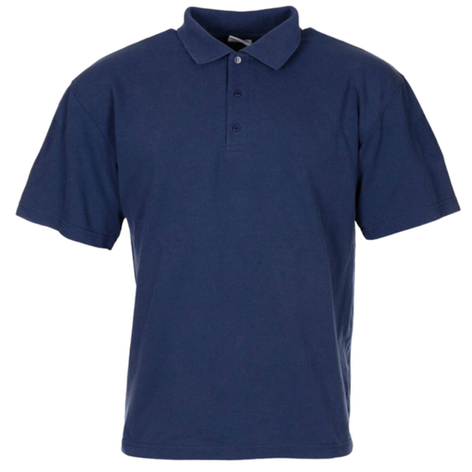 Authentic Dutch Military Navy Blue Polo Shirt – Netherlands Army Surplus Tactical Clothing Violent Design Culture Front View