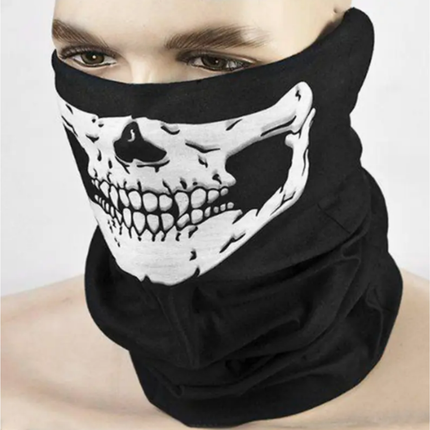 Balaclava Skull Print (Half Face)