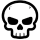 Skull icon on a white background - Violent Design Culture - VDC