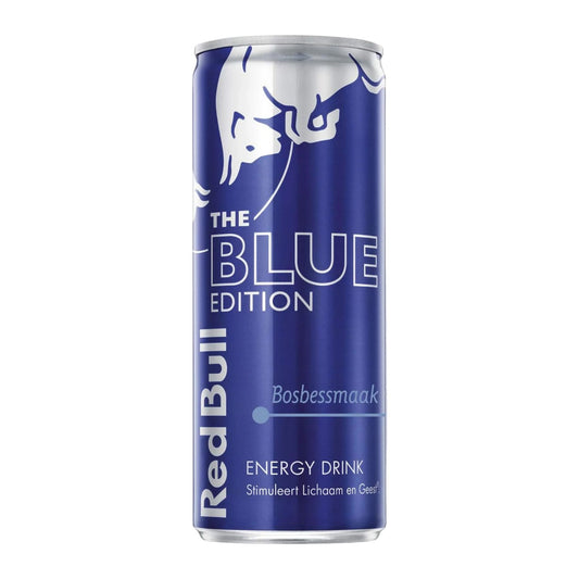 Red Bull Blue Edition Energy Drink Bosbessmaak 250ml blik